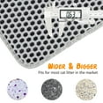 thumbnail image 5 of Zalalova Cat Litter Mat, 36" x 24" Kitty Litter Trapping Mats, Extra Large XL Honeycomb Double Layer, Urine & Waterproof, 5 of 7