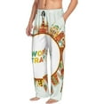 thumbnail image 2 of Fotbe World Travel3 Men's Pajama Pants,Sleepwear Pants,Pj Bottoms Drawstring And Pockets-Small, 2 of 9