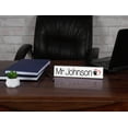 thumbnail image 4 of Printtoo Personalized Desk Name Plate Pretty Paw Print Custom Acrylic Office Desk Name Plate Accessory 2x8 Inches, 4 of 5
