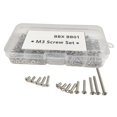 thumbnail image 1 of Bunblic 120x RC CAR M3 Screws Kits with Storage Box DIY Accs for BB01 RC Car Model RC Car Model Lightweight Repair Parts Repair Tools, 1 of 8