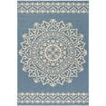 thumbnail image 3 of SAFAVIEH Beach House Braiden Medallion Indoor/Outdoor Runner Rug Cream/Blue, 2' x 8', 3 of 8