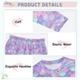 thumbnail image 2 of Boys Pajamas Girls Pajama Beautiful Scales Cute Comfortable Cotton Two-piece Pajama Set, 2 of 7
