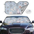 thumbnail image 2 of Balery Blue Butterfly Print Car Windshield Sun Shade,Windshield Sunshade for Car Pickup Truck SUV Accessories-Medium, 2 of 7
