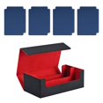 thumbnail image 3 of CAJA DE CARAL CAJA COMEDIBLE Magnética Duración con 4 divisores de cartas Negro Rojo Azul Oscuro, 3 of 8