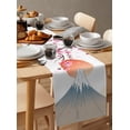 thumbnail image 3 of Table Runner Dresser Scarf 16 x 72 Inch Japanese Cherry Blossoms Sun Mountain Table Runners Non-Slip Heat Kitchen Dining Table Decor for Kitchen Farmhouse Indoor Outdoor Home Party, 3 of 7