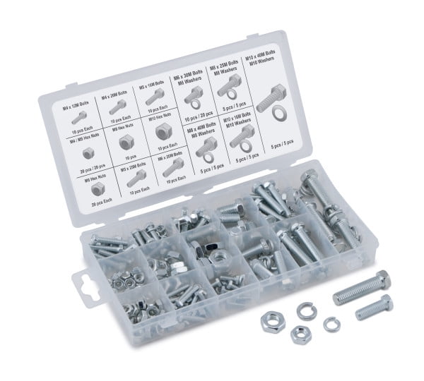 Details about   240 PIECE MIXTURE METRIC SIZE NUT AND BOLT SCREW ASSORTMENT HARDWARE KIT 