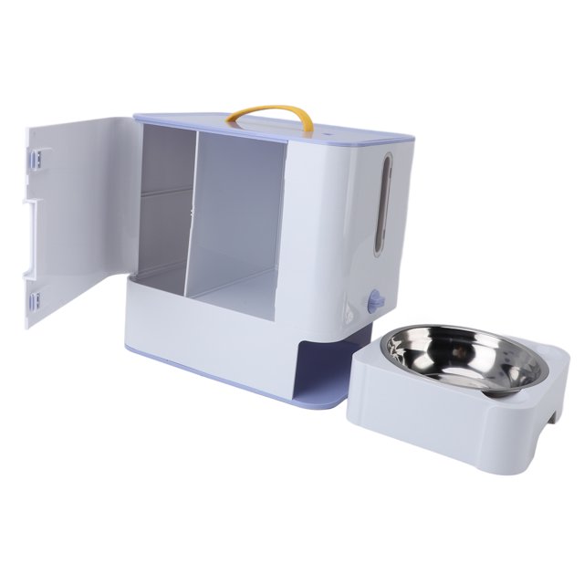 Contenedor De Almacenamiento De Golosinas Para Mascotas De 13 Libras, Tapa Hermética, Contenedor Plegable De Almacenamiento De Alimentos Para Perros Con Tazón De Silicona Y