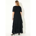 thumbnail image 2 of Catherines Women's Plus Size Tiered Chiffon Maxi Dress, 2 of 5