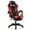Black & Red, variant on Yedigre Gaming Chair with Bluetooth-compatible Speakers and RGB LED Lights, Ergonomic Massage Computer Gaming Chair with Height Adjustable, Video Game Chair High Back with Lumbar Support