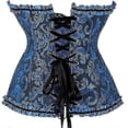 thumbnail image 3 of Mimigo Women Lace Up Back Sexy Floral Corset For Women Lingerie Bustier Top Plus Size, 3 of 4