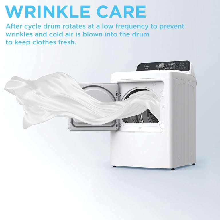 MIDEA 7.0 Cu Ft Full Size Electric Smart Dryer with Sensor Dry