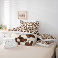 thumbnail image 6 of Homewish Cow Print Girl Boy Twin Bedding Sets 7-Piece,Farmhouse Animal Bedding Comforter Set Microfiber,Abstract Geometric Breathable Sheet Sets,Super Cozy Room Decor,Reversible, 6 of 8