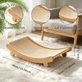 thumbnail image 6 of Indoor Cat Scratcher Bed, Wooden Sisal Cat Furniture Cat Hammock for Scratching Pad and Lounge, 6 of 11