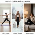 thumbnail image 6 of COUVER Women's High Waisted Fleece Lined Winter Warm Tights Leggings Olive 1-Pack One Size, 6 of 6