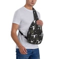 thumbnail image 7 of Sling Bag for Men, Gothic Style Cool Goat Skull Fanny Pack Crossbody Bags Shoulder Chest Bag, Small Gym Bag Anti Theft Crossbody Backpack Daypack for Travel Sports Running Hiking, 7 of 7