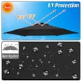 thumbnail image 5 of ALUVIERA 9ft 6ribs Umbrella Canopy Cover Replacement Top Canopy for Patio Umbrella, 5 of 5