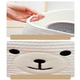 thumbnail image 3 of PEACNNG Small Adorable Bear Delight, Large Capacity Cotton Rope Storage Basket - Perfect for Dirty Clothes, Clothes Storage, and Toy Organization, 3 of 5