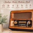 thumbnail image 3 of Radio vintage PRUNUS J-199 Bluetooth AM FM de onda corta de 15 W, 3 of 6
