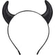 thumbnail image 2 of Diadema de cuernos de diablo con purpurina, disfraz de diablo de cuernos de diablo negro para mujeres, hombres y niñas, disfraz de Halloween, diadema para cosplay (negro), 2 of 4