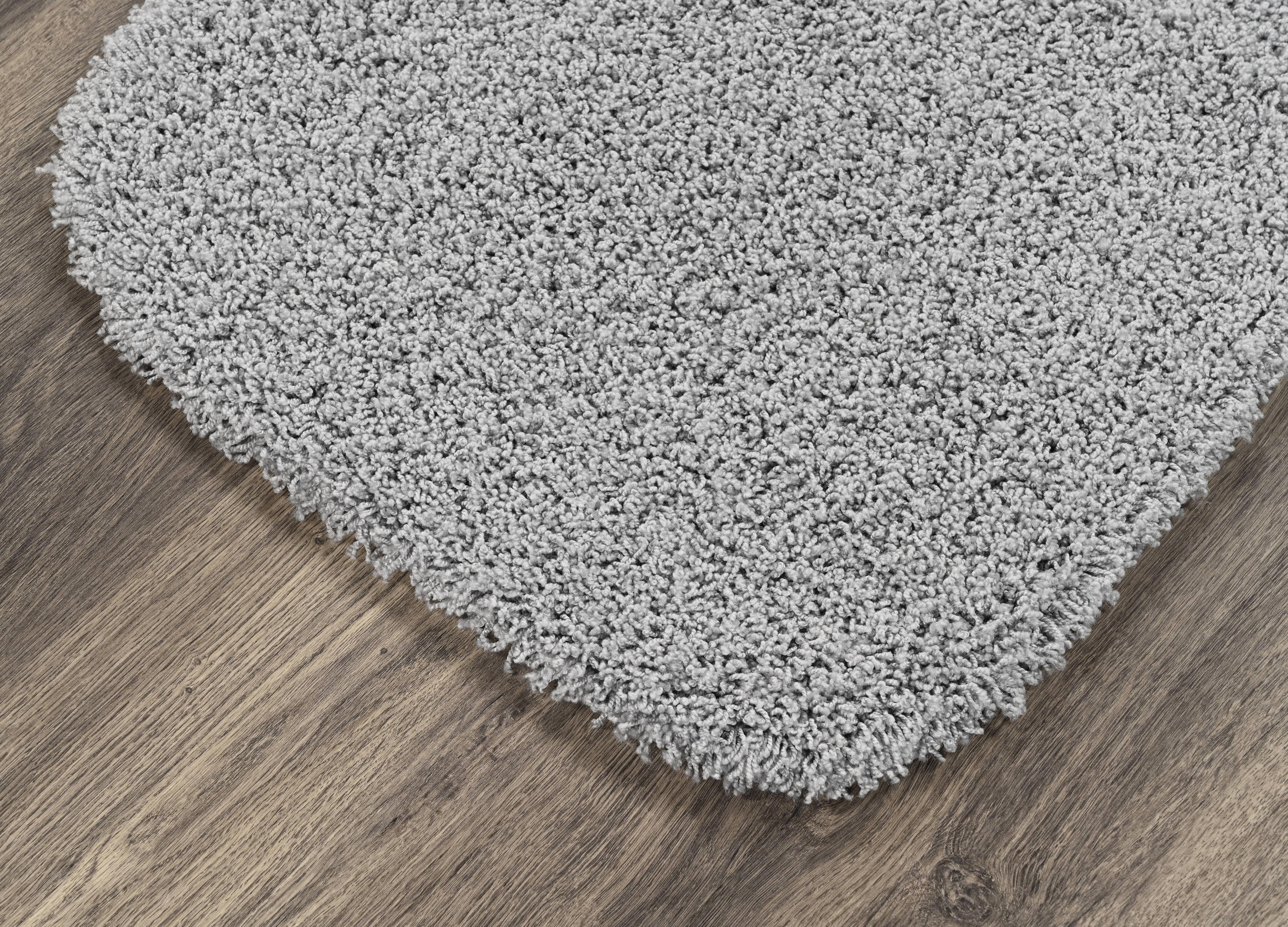 Garland Rug Jazz Washable Bath Rug Set, 5 Piece Set (2 Bath Rugs, Contour, Toilet Lid, & Runner) Platinum Gray
