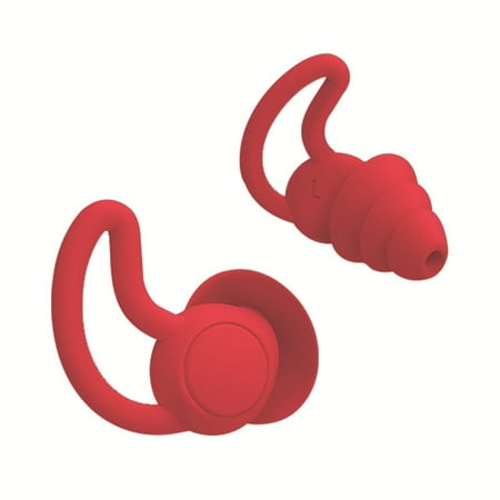 

Alloet 1 Pair Soft Silicone Swimming Ear Plug Waterproof Earplug Protector for Sleeping Swimming