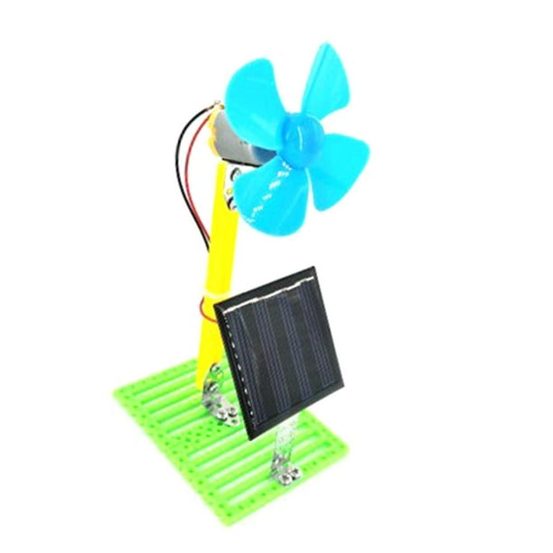 Ventilador de Energía Solar Portátil, Solar Fan DIY Solar Modelo Científico Invención Montaje Educación