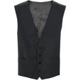 thumbnail image 2 of Calvin Klein Mens Windowpane Four Button Vest, Grey, 44 Short, 2 of 2