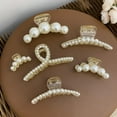 thumbnail image 3 of Elegant Big Pearl Hair Claws Clips For Women Big Size Acrylic Hair Clips Hairpins Crab For K5B1 Hair Accessories Hair Barrettes, 3 of 9