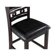 New Classic Furniture Gia 5-Piece Transitional Wood Counter Set in Ebony
