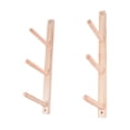 thumbnail image 1 of Lipstore 2 Pieces Wood Yoga Mat Storage Rack Portable Wall Hooks for Resistance Bands 3 Tier, 1 of 8