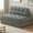Dark gray, variant on Folding Sofa Bed, Futon Sofa Bed, Floor Folding Couch for Living Room, Convertible Sleeper Chair with Pillow Foldable Mattress Back Support, Portable Fold Out Couch, Full Corduroy