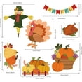 thumbnail image 4 of 9Pcs/Set Window Stickers Thanksgiving Theme Window Clings Floor Clings Self Adhesive Window for Halloween Party Decoration Accessories Thanksgiving Themed Pattern Rectangle (9.45x13.77cm), 4 of 5