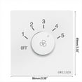 thumbnail image 4 of AC220V Steples Ceiling Fan Governor Regulation Speed Control Wall Button LED Dimmer, 4 of 11