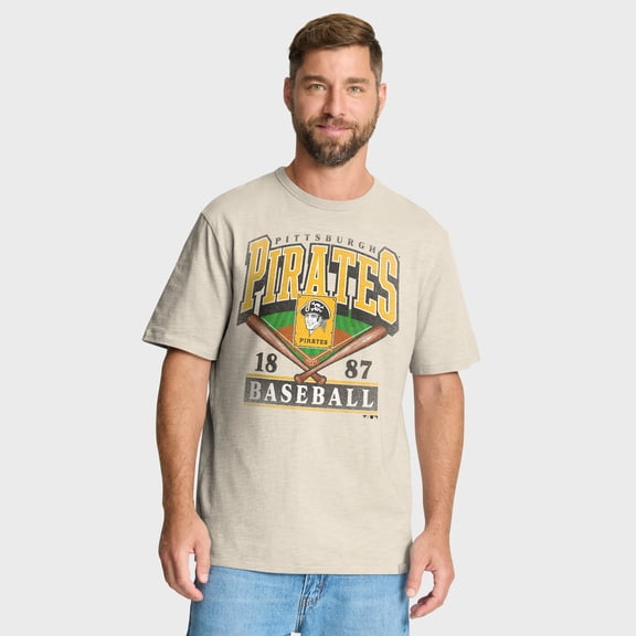 Men's Fanatics Tan Pittsburgh Pirates Stadium Slub T-Shirt