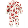 thumbnail image 3 of Hudson Baby Infant Girl Plush Jumpsuits, Red Rose Leopard, 6-9 Months, 3 of 4