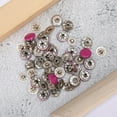 thumbnail image 4 of 20Pcs Fermeture à Pression en Laiton Coloré Press Stud Boucle Vêtements Décoration Accessoiresvin Rouge, 4 of 7