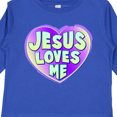 thumbnail image 4 of Inktastic Jesus Loves Me Boys or Girls Long Sleeve Toddler T-Shirt, 4 of 5