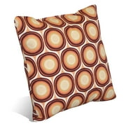 Outdoor Pillow, Orange Circles