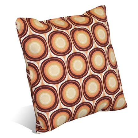 Outdoor Pillow, Orange Circles