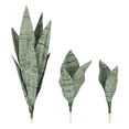 thumbnail image 3 of Simulación de orquídea de piel de tigre, simulación de hojas, decoración de interior, planta de orquídea de piel de tigre en maceta, decoración de interior, 3 of 5