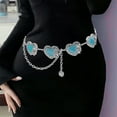 thumbnail image 6 of Aurgiarme Fashion Women Waist Chain Embossed Love Heart Chain Belt Body Chain Waist Jewellery Party Dress Chain Belt for Parties, 6 of 8