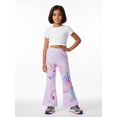 thumbnail image 3 of 13Y Girls Colored Flared Pants Digital Print Trousers Slim-Fit Wide Leg Flare for Spring Summer Autumn, 3 of 6