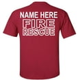 thumbnail image 2 of Fair Game Custom Fire Rescue T-Shirt Personalized Firefighter Graphic Tee-Cardinal-L, 2 of 4