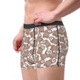 thumbnail image 2 of Lsque brown sloth family Pattern Men’s Total Support Pouch Boxer Briefs, X-Temp Cooling, Moisture-Wicking Underwear, Regular, Long-leg and Trunk-Medium, 2 of 5