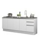 thumbnail image 3 of Mueble De Cocina 200cm Con Tarja Glamy Blanco 01, 3 of 9