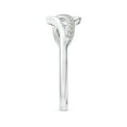 thumbnail image 3 of ANGARA Natural Diamond Swirl Bypass Ring in 14K White Gold for Women (Size-1.65mm | Color-K | Clarity-I3) | April Birthstone, Birthday, Anniversary, Jewelry Gift for Women | Natural Diamond Ring, 3 of 9