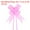 Pink, variant on Uxcell 8 Inch Pull Bows Ribbon Gift Wrapping String Rose Pattern Decorative Bow Tie Yellow 100 Pack