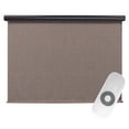 thumbnail image 2 of Keystone Fabrics Premium Motorized Outdoor Patio Sun Shade 10ft Wide (Light/Dark Brown), 2 of 8