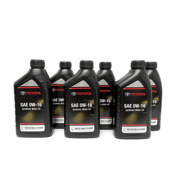 Toyota Lexus Genuine 0w16 Motor Oil Case Of 6 Quarts 16qte Oil Change Oem Walmart Com Walmart Com