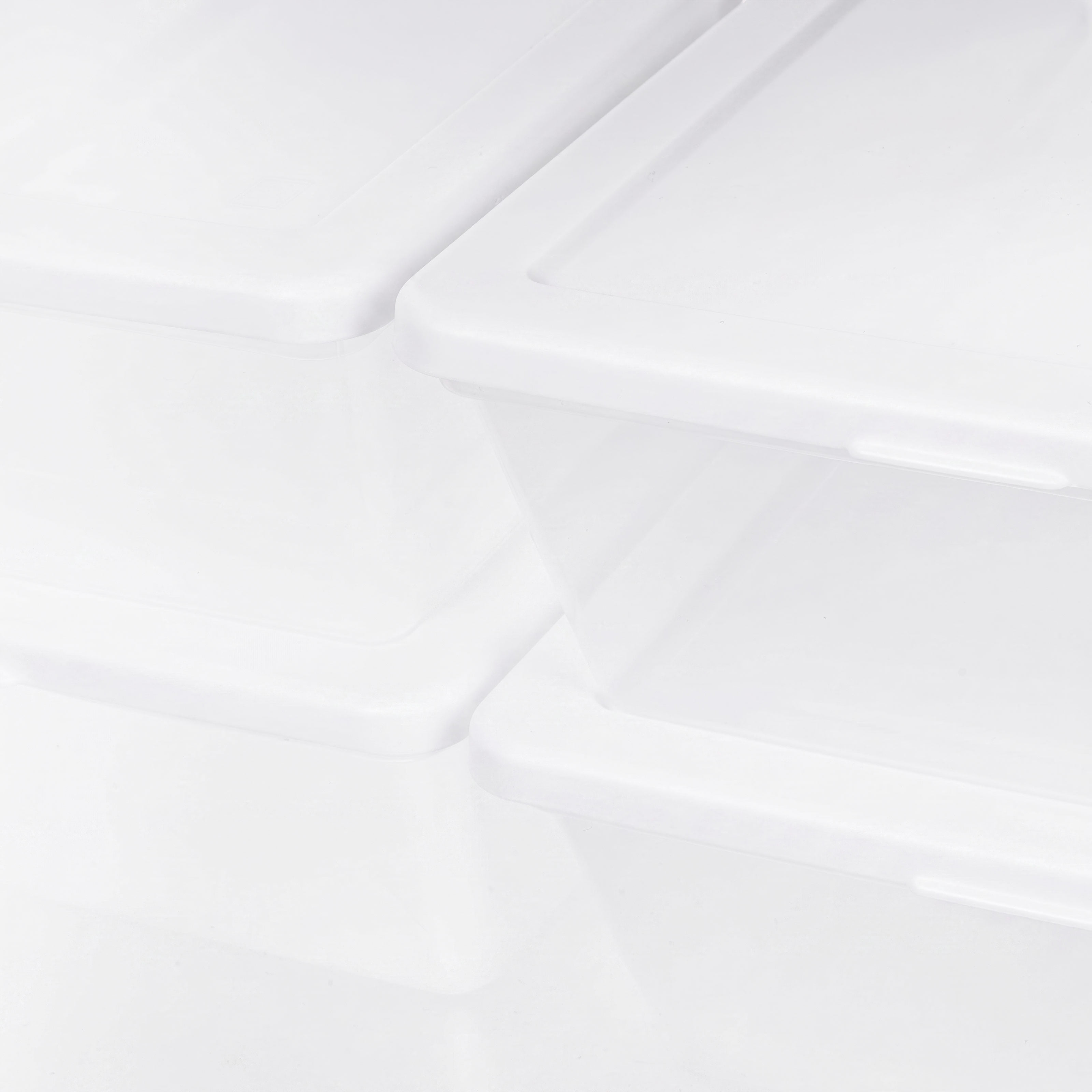 IRIS 13 Qt. Plastic Storage Bins with Lids, Stackable Containers and Totes, Clear, 4Pk